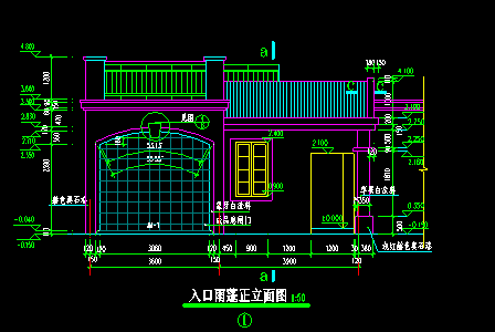 三层典型别墅建筑图