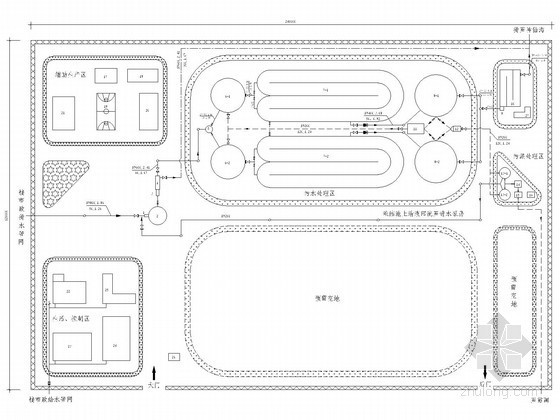 污水处理厂平面高程布置图资料下载-近3万吨城镇污水处理厂全套毕业设计（计算书 说明书）