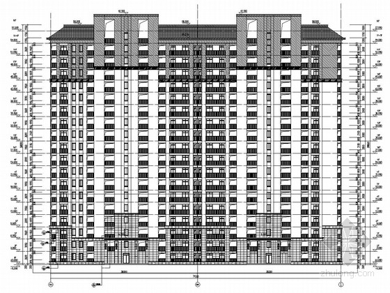 20层高层住宅资料下载-[四川]18层剪力墙高层住宅结构图（含建筑、详细幕墙施工图）