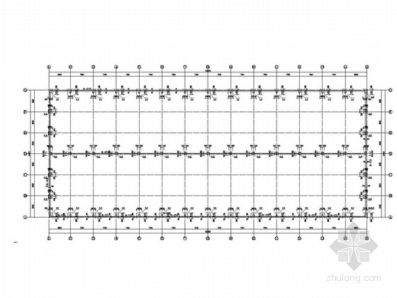 30米跨车间图纸资料下载-[辽宁]地上单层双跨实腹式门式刚架结构车间厂房结构施工图
