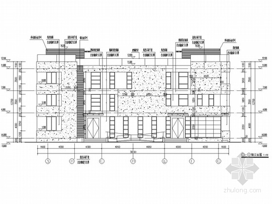 三层平层图资料下载-[南京]1300平三层框架结构科技研发楼结构施工图（含建筑图）