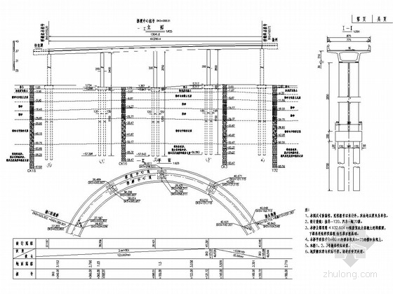 32箱梁模板图资料下载-4x32m现浇箱梁曲线匝道桥全桥施工图（47页）