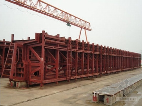 钢筋水泥梁结构施工图资料下载-35m 9.7°T梁模板工程全套施工图CAD（含制造下料 84张）