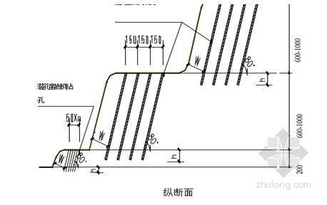 [福建]高速公路路基高边坡专项施工方案-钻孔布置图 