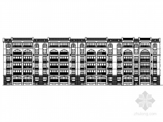 六层板式建筑资料下载-[新疆]某六层板式住宅楼建筑施工图（13、15号楼）