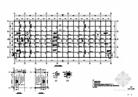 地下车库结构CAD图资料下载-多层框架结构地下车库结构施工图
