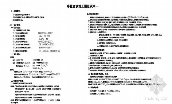 层流病房的设计资料下载-某医院层流病房空调图纸