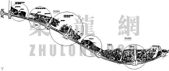 环湖平面资料下载-环湖大道绿化工程绿化总平面图