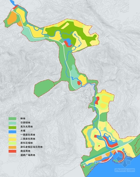 [海南]沿海大型现代风格旅游项目规划方案文本（含多个地块设计）-沿海大型现代风格旅游项目规划分析图