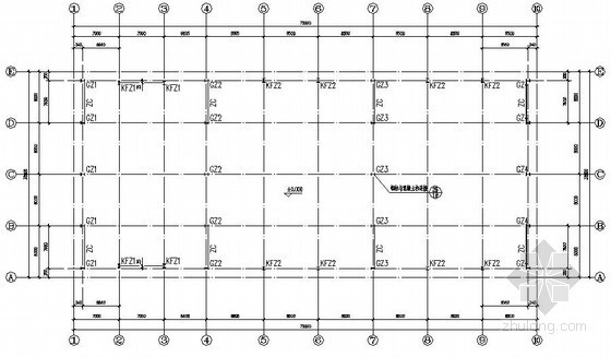 72米两连跨厂房资料下载-72米高低跨厂房结构设计图