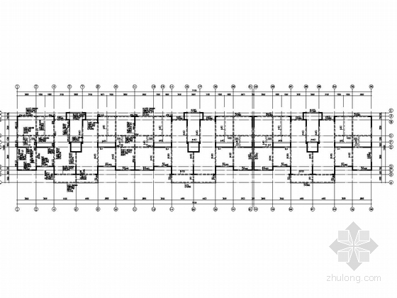 两栋8层剪力墙结构住宅楼结构施工图（含PKPM计算书）-阁楼层梁配筋图
