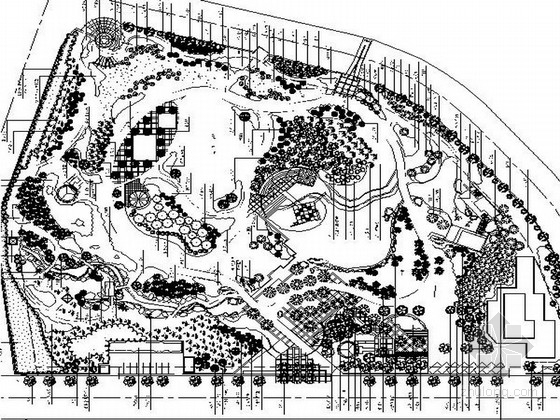广州绿化设计施工图资料下载-某地公园绿化设计施工图