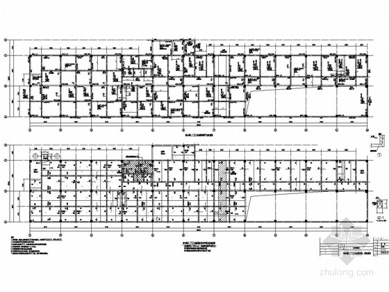 办公大楼食堂施工图资料下载-[辽宁]框架结构综合楼与食堂结构施工图