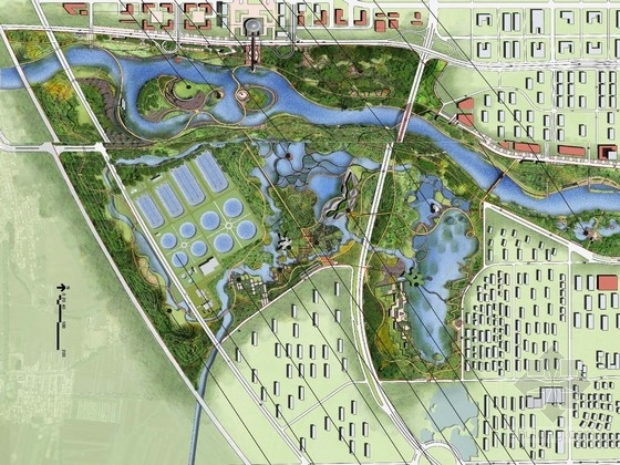 大型综合公园资料下载-[长春]旅游教育生态一体的大型综合性城市湿地公园景观规划设计方案
