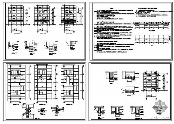 万达大型商场结构图资料下载-某商场加固结构图