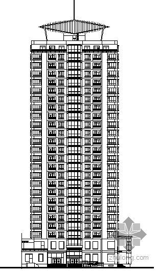 住宅建筑初步设计文本资料下载-浦东某花园小区二期2号住宅楼建筑初步图