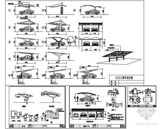 停车棚设计节点详图-4
