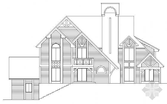轻钢型别墅设计方案图资料下载-别墅设计方案集-N型别墅