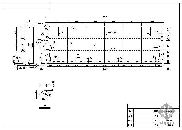 铁路桥墩模板图资料下载-圆端形等截面实心桥墩模板图