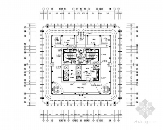 [安徽]知名超高层办公楼强弱电全套施工图纸（32层、153米）-三十二层动力平面图 