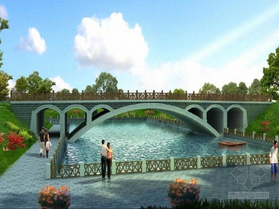 6米梁拱桥设计图资料下载-[河北]一跨1-18米钢筋混凝土空腹式无铰拱桥设计图及计算报告