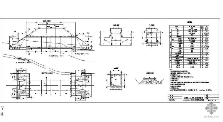 铁路桥台构造大样图资料下载-某铁路站前工程涵洞构造图