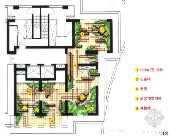 架空层绿地植物景观设计资料下载-北京某小区架空层景观设计