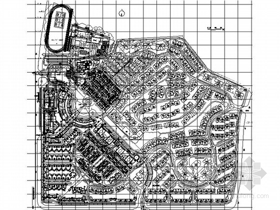 住宅区设计平面图规划资料下载-[深圳]知名地产某多层住宅区规划总平面图