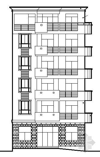 5层住宅带电梯施工图资料下载-六层住宅施工图
