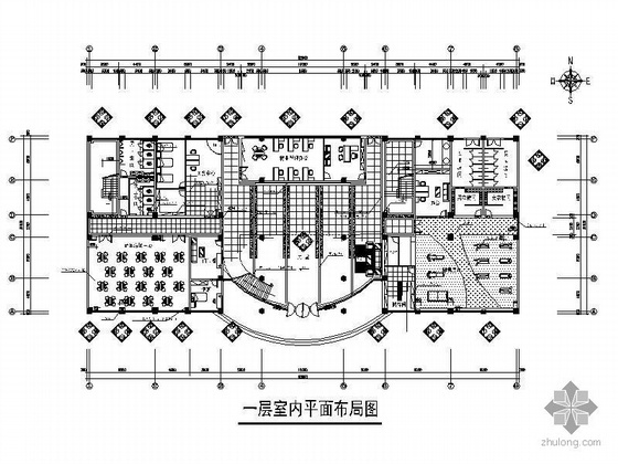 2020年办公楼竣工图资料下载-某会所办公楼室内装修竣工图