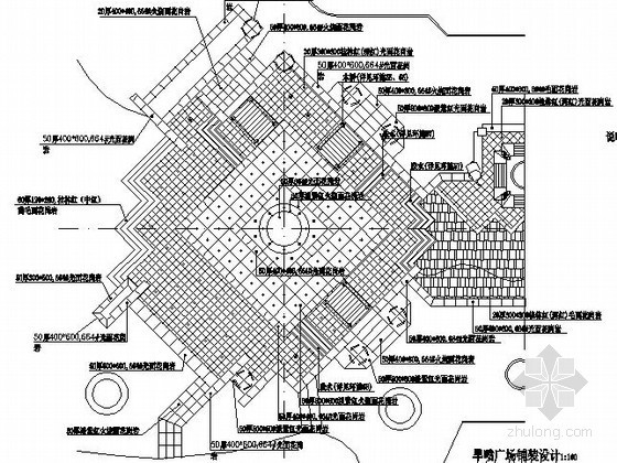 旱喷广场图纸资料下载-[武汉]某旱喷广场景观工程施工图