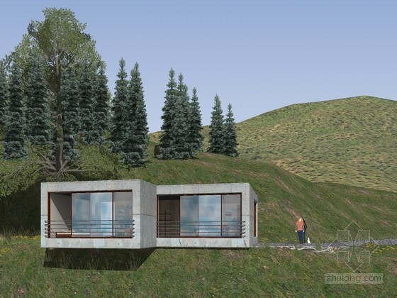 现代豪华住宅模型资料下载-现代住宅SketchUp模型下载