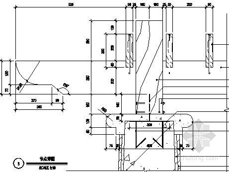 钢构架圆亭CAD施工图资料下载-方构架施工图