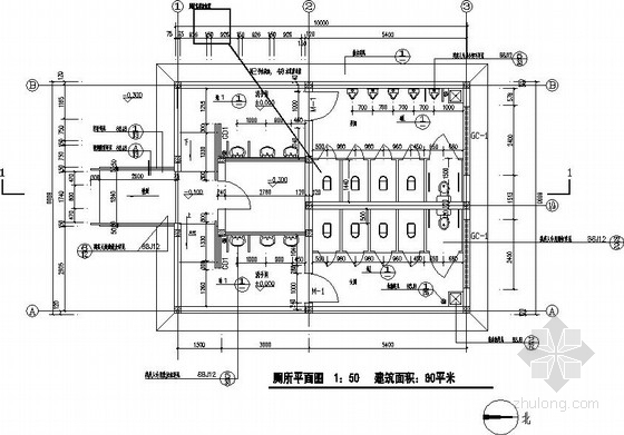 砌体结构墙身资料下载-闹市区公厕砌体结构施工图(全套)