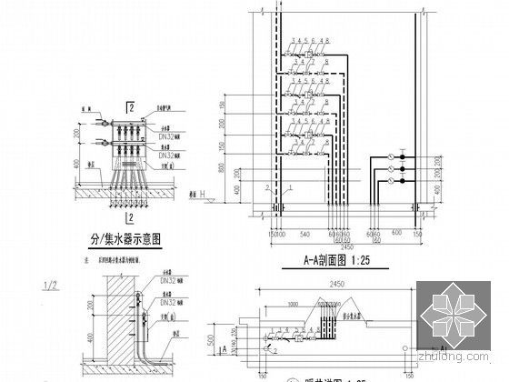 [江苏]多栋高层住宅室内采暖通风系统设计施工图（含给排水系统设计）-详图