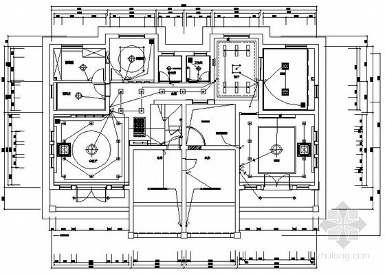三层别墅装修电气施工图资料下载-某三层别墅电气施工图纸