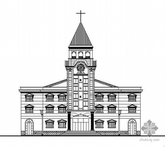 基督教教堂模型资料下载-[宿迁市]某基督教教堂建筑施工图