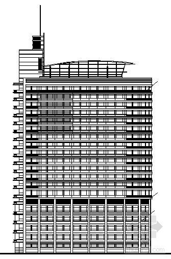 一层读书室建筑效果图资料下载-[金山]某十九层医院建筑扩初图（带效果图）