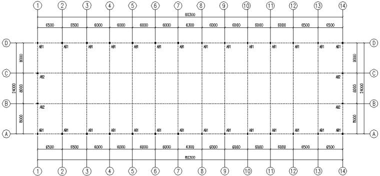 漯河市东城经济区标准化厂房施工图（CAD，6张）_4
