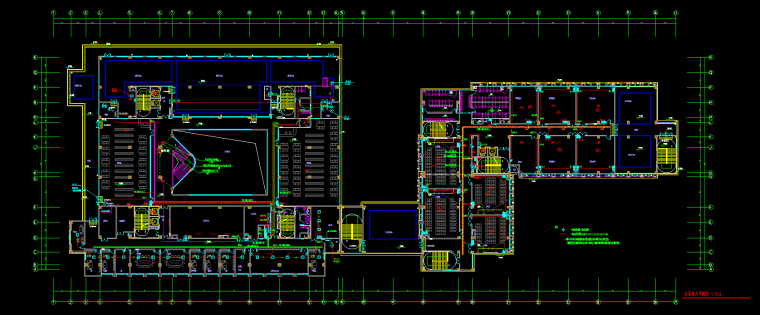 西南大学荣昌校区教学实验大楼施工图-电力平面图