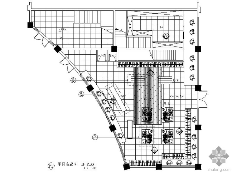 展示柜展示架资料下载-[江苏]20㎡服装专卖店室内装修图