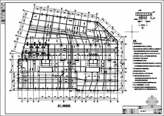 建筑外墙墙身大样资料下载-某21层框支剪力墙商住楼结构设计图