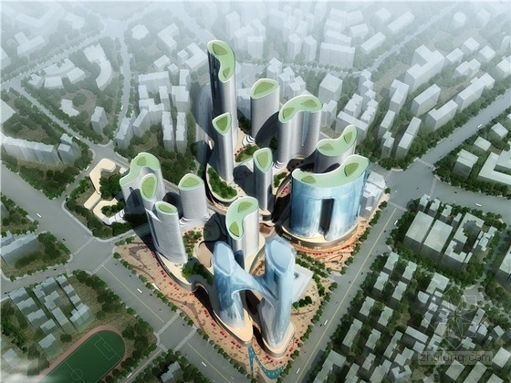 贵州城市设计方案资料下载-[贵州]现代风格超高层商业综合体设计方案文本