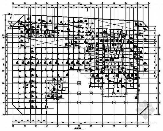结构施工图深化课程资料下载-三层某大厦钢构柱墙结构深化施工图