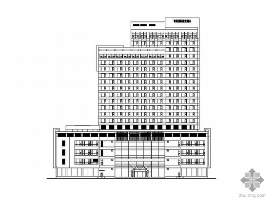 青岛紫玥国际酒店资料下载-[青岛]某十九层国际酒店建筑施工图