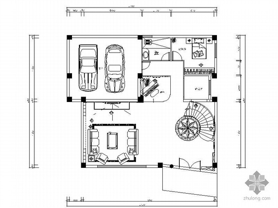 4层建别墅设计图资料下载-[广州]四层别墅装修图