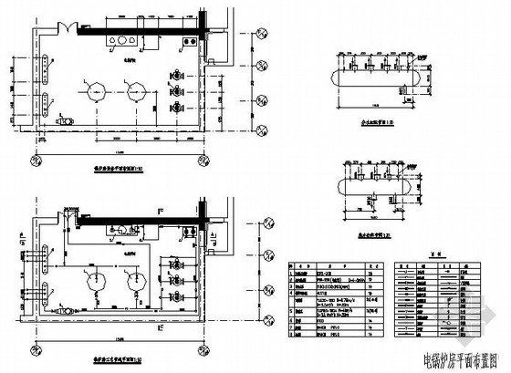 电锅炉给水系统改造施工组织设计资料下载-某电锅炉房设计图纸