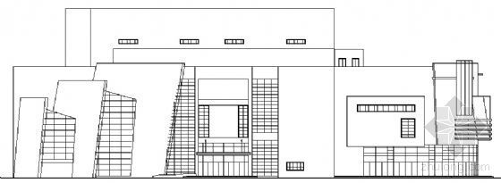 影剧院设计效果资料下载-某三层影剧院建筑方案图