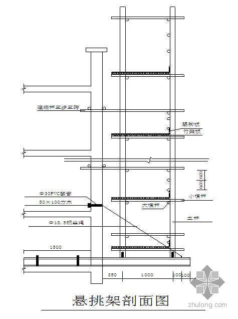 门式钢架活载取值资料下载-陕西某高层住宅楼施工现场悬挑式脚手架施工方案（有计算）