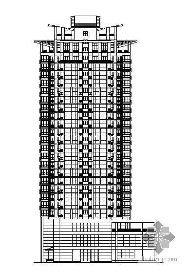 住宅施工图带效果图资料下载-[南京]某高层住宅楼建筑结构水电施工图(有效果图带人防工程)